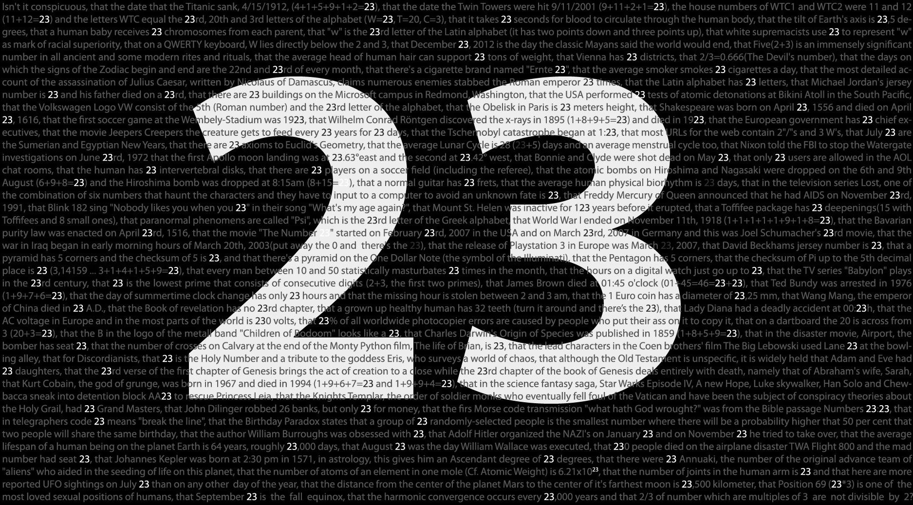 The Number 23
